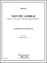 Non piu andrai Euphonium / Baritone and Piano P.O.D. cover